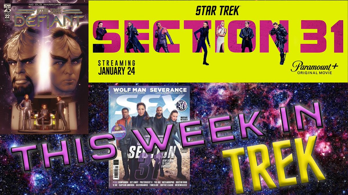 #ThisWeekinTrek: January 6 - 12, 2025: Director Olatunde Osunsanmi &amp; actor Robert Kazinsky share their thoughts on the new #StarTrekSection31 film, coming Jan 24. Plus: Star Trek: Defiant #22 is out this week from <a href="/IDWPublishing/">IDW Publishing</a>! #StarTrek 
youtu.be/deG_xEeIGPI