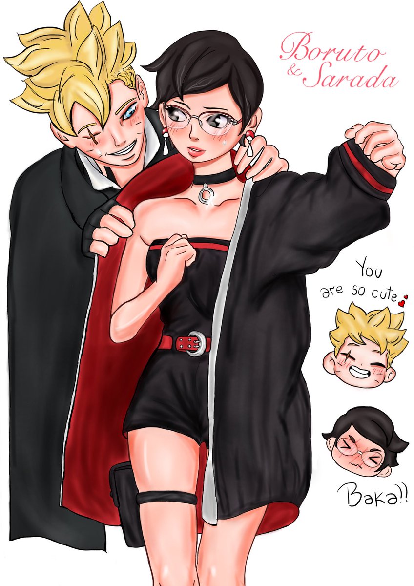 I finished the drawing with BoruSara, this is the result, I hope you like it. 🫶🏼🎀💋

Tags:🏷️
#BoruSara #boruto #sarada #BorutoTwoBlueVortex