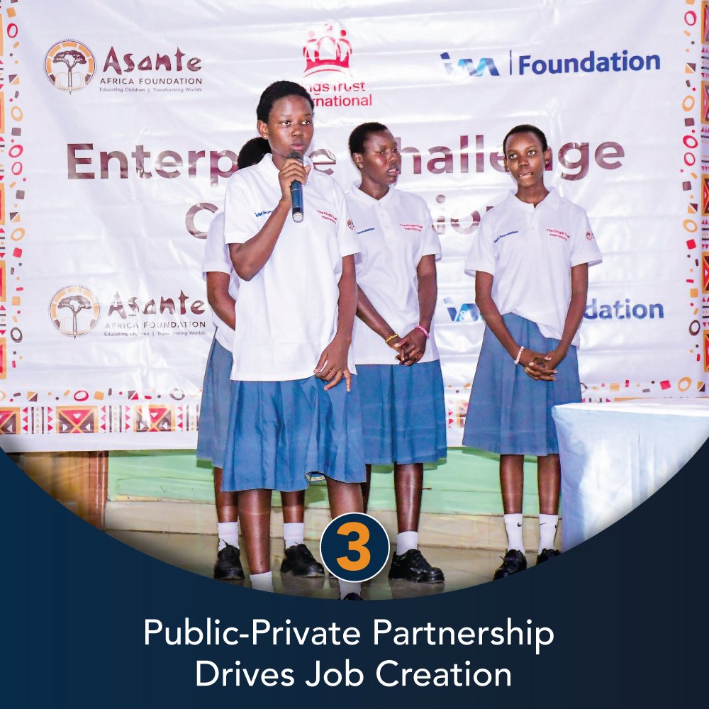 #AsanteAfricaHighlights2024

#Number3: Public-Private Partnership Drives Job Creation 

Asante Africa Foundation went into a strategic three-year partnership with I&amp;M Foundation and The King’s Trust International to amplify the Youth Livelihoods Program. 

asanteafrica.org/partnership-to…