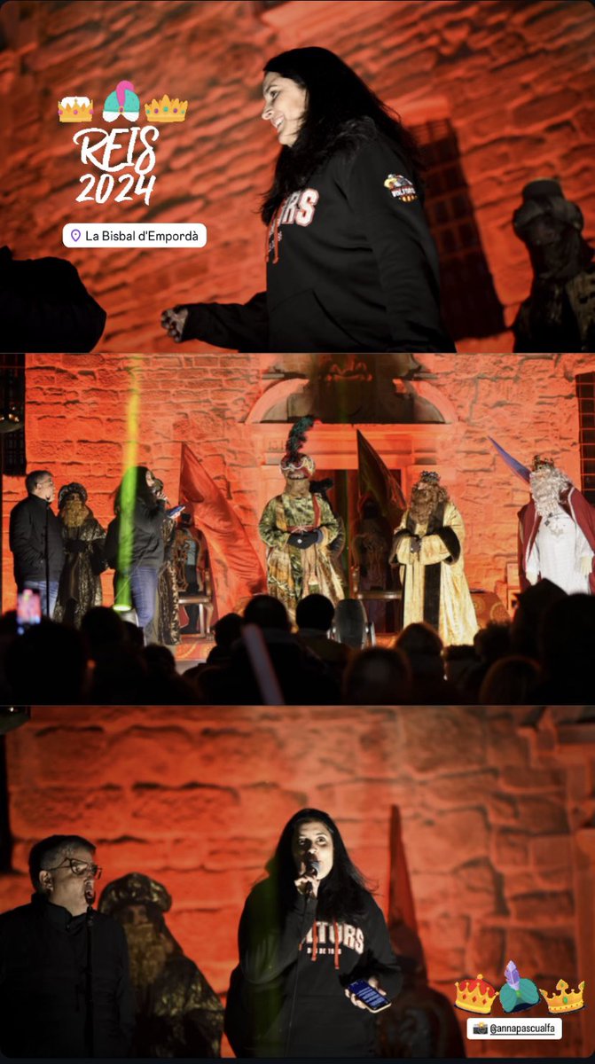 Els <a href="/Voltors/">Voltors La Bisbal</a> vam tenir l’honor de donar la benvinguda a Ses Majestats. Els vam demanar que sobretot portin molta cultura. Perquè la cultura ens fa més dignes, millora persones i feliços. Esperem que la màgia hagi arribat a totes les llars! Visca els tres Reis!