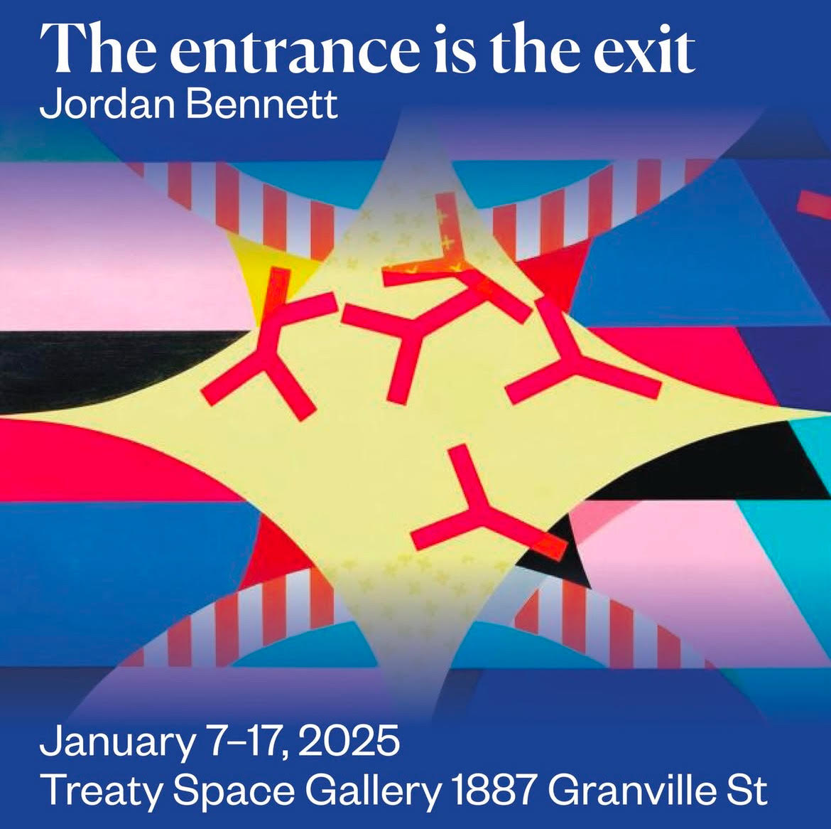 There is a wonderful new exhibit coming to the Treaty Space Gallery. The entrance is the exit is a Faculty exhibition by Jordan Bennett, a Mi'kmaw interdisciplinary visual artist and NSCAD Associate Professor in Expanded Media.

The exhibit will be from January 7 - 17!