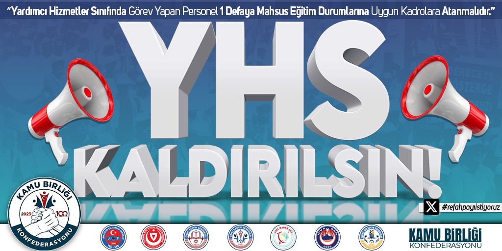 "Adil ücret, onurlu bir yaşam!"  
Memur ve emekliye yapılacak olan enflasyon farkı kabul edilemez.

15 yıldır zam alamayan memur ve emeklisi için gerçek bir zam yapılması şarttır.

"ENFLASYON %58.51, ZAM %11.54! YENİDEN DEĞERLEME ORANI %43.93, KİRA ARTIŞ ORANI %58.51! BU