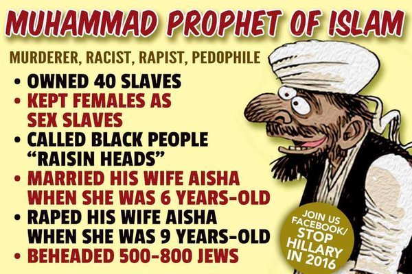 <a href="/RadioGenoa/">RadioGenoa</a> Mohammed was power hungry man with evil desires.

The immoral values we see in Islam are a direct result of the evil, false prophet, Mohammed.