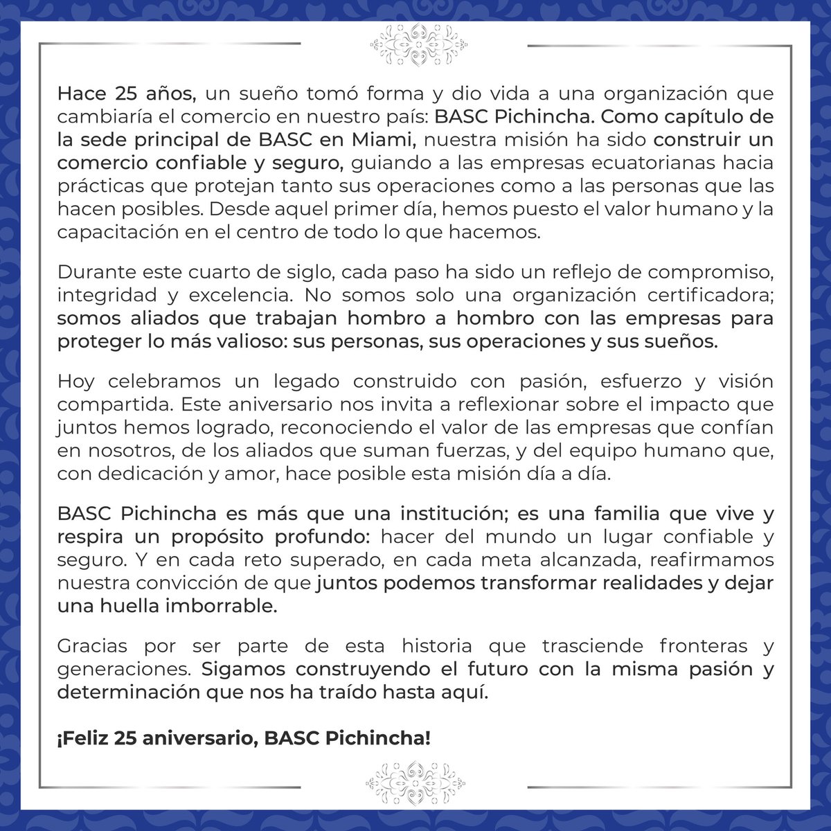 BASC  Pichincha tweet media