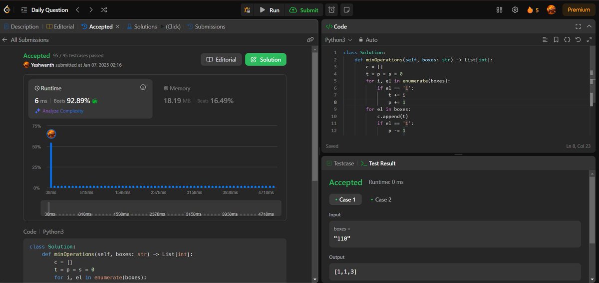 TechYesh's tweet image. Day 5 of DSA and maintaining leetcode streak 
still more to go , wanna join me ?