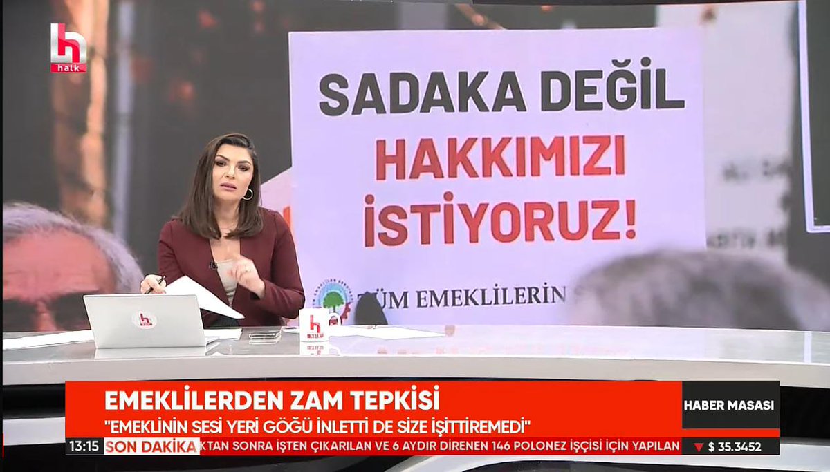 Bir de emekli olup da "ne yaptınız mücadele ettiniz de ne kazandınız" diye garip bir tayfa var ki dillere destan! Ne hakkını bilir ne kırıp dökmeden mücadele etmeyi... 
AÇIZ! 
SEFİLİZ! 
#EmekliyeMaaşVerinMaaş
#5000KısmiHakistiyorHAK
<a href="/RTErdogan/">Recep Tayyip Erdoğan</a>
<a href="/_cevdetyilmaz/">Cevdet Yılmaz</a>
<a href="/isikhanvedat/">Prof. Dr. Vedat Işıkhan</a>