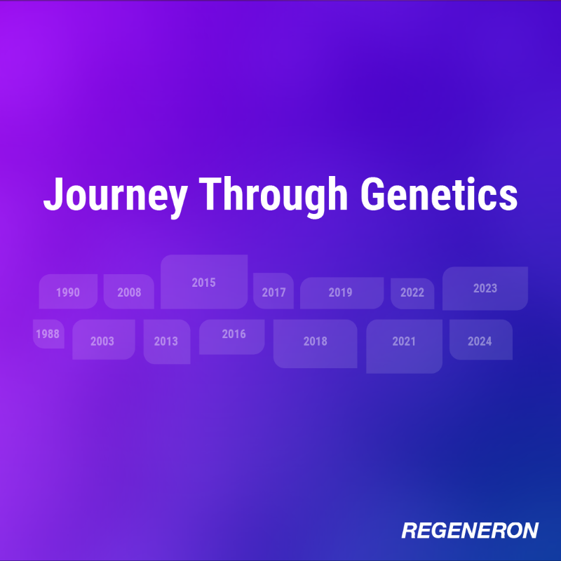 RegeneronDNA's tweet photo. The New Year is here and we’re reflecting on @Regeneron’s journey in #genetics, from novel discoveries to cutting-edge technologies and potentially transformative collaborations. We’re ready to make even greater strides in harnessing the boundless potential of human genetics. 🧬