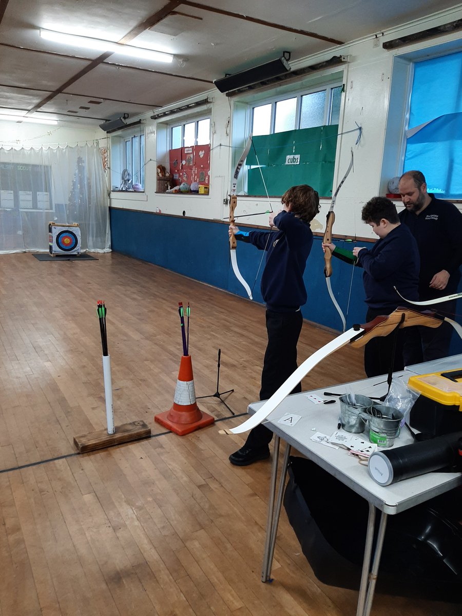 WA_Spilsby's tweet photo. Welcome back! 
We started our new term off with a bang, with our outdoor education classes going offsite to our local scouts hut for a 'have a go archery session'. All of our KS3 groups will be doing this weekly throughout this term, something we know they thoroughly enjoy doing! https://t.co/8yyyhDXux2