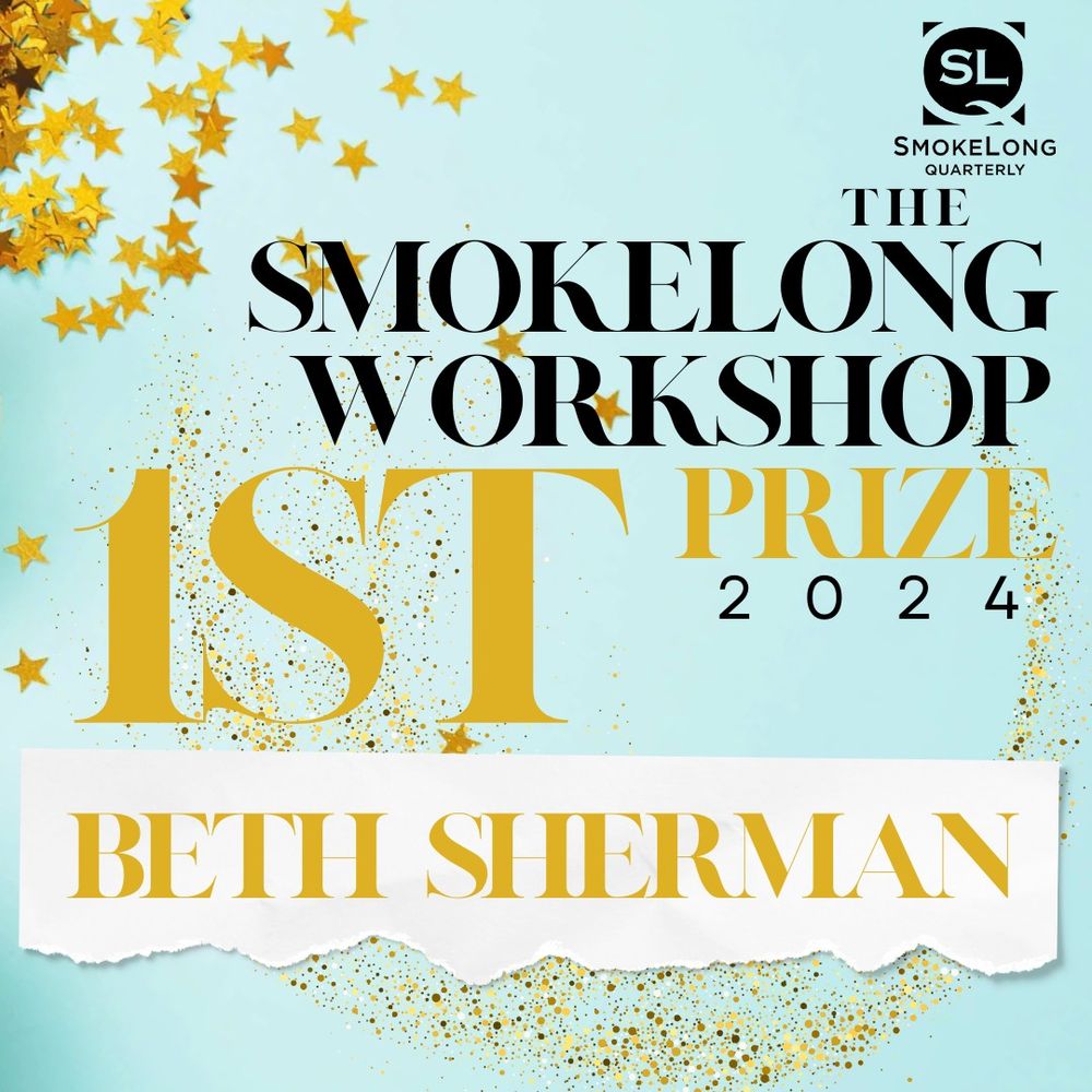 bsherm36's tweet image. Over the moon about this news. I can't believe I'm going to be published in @SmokeLong, the OG of dream journals! Thanks to all my friends at Smokelong Fitness, who always make my stories better.