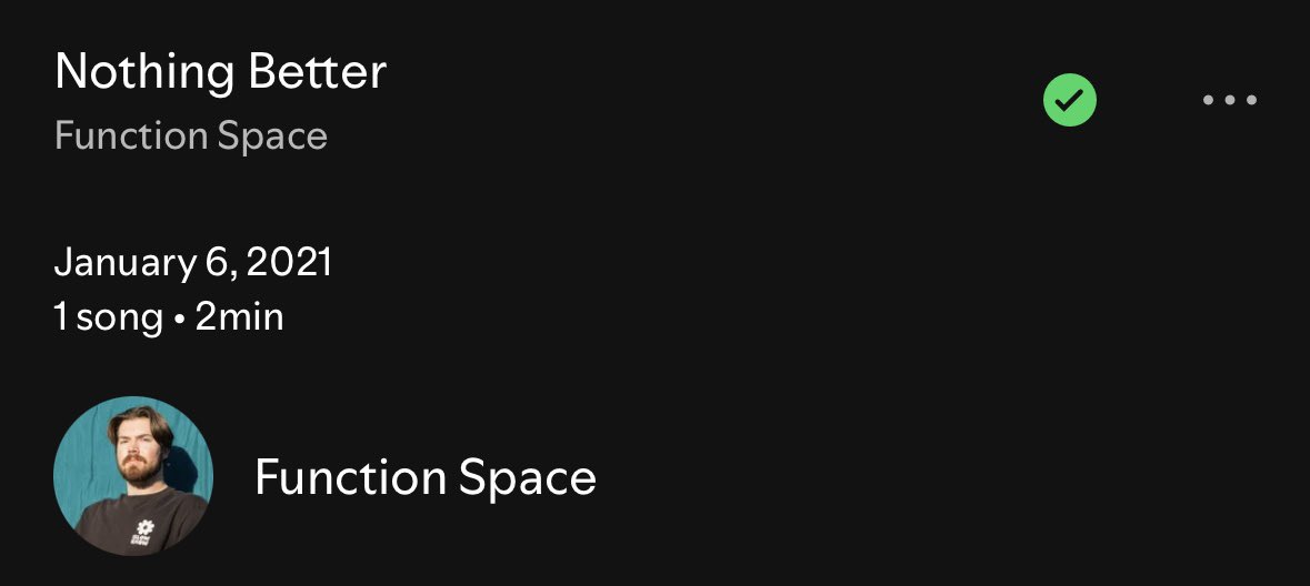 function__space's tweet image. why would anyone drop a song that day