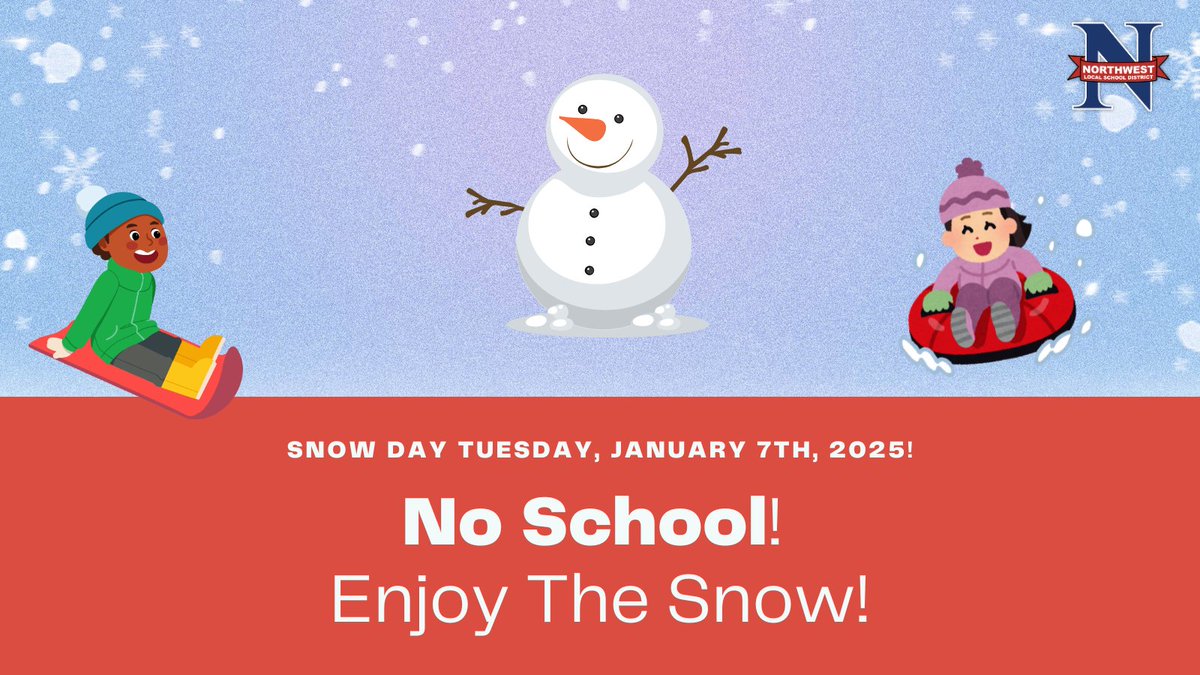 Due to ongoing Winter Weather and Road Conditions, NWLSD Schools are CLOSED Tuesday, 1/7/2025. Stay warm and safe!