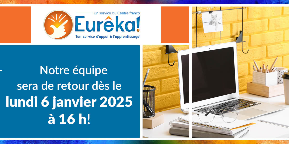 Notre équipe est impatiente d’être de retour dès 16 h pour vous appuyer avec les devoirs de vos enfants!