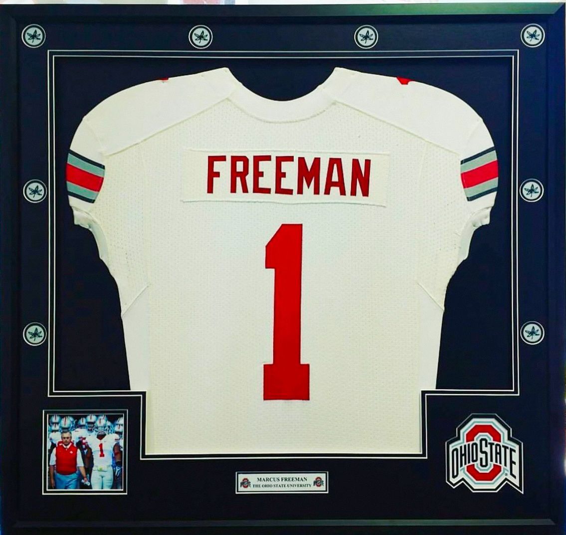 Congrats to our very own client MARCUS FREEMAN on reaching the 2024-25 College Football Playoffs Semifinals!

GOOD LUCK this week!!

Let us handle your next framing or graphic project!