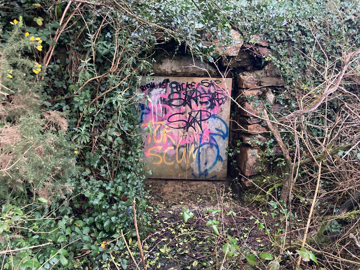 Insane open mineshaft. I wasn’t daft enough to go down but will report the heat that came out when I opened the door was really something! Damp warm air from the bowels of hell.