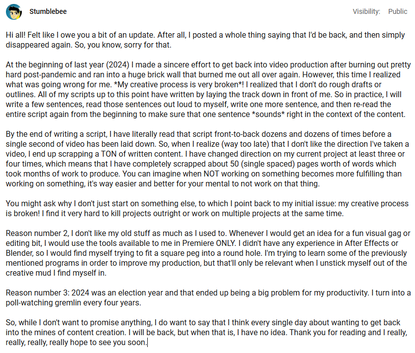 wow online content creation is hard