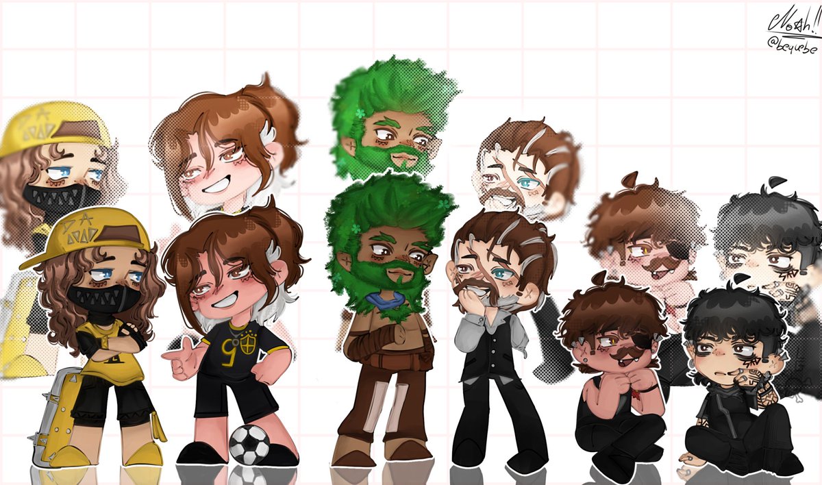 bequebe's tweet image. « Personagens do Guagua! »

Todos os personagens (Que eu conheço) que o Guaxinim já fez! Esse mano manda muito bem em cada personagem 

// #SDOL #FuturoAmaldiçoado #ASRPG #OrdemParanormal #Arkanis #NatalMacabro | @GuaxinimGamer \\