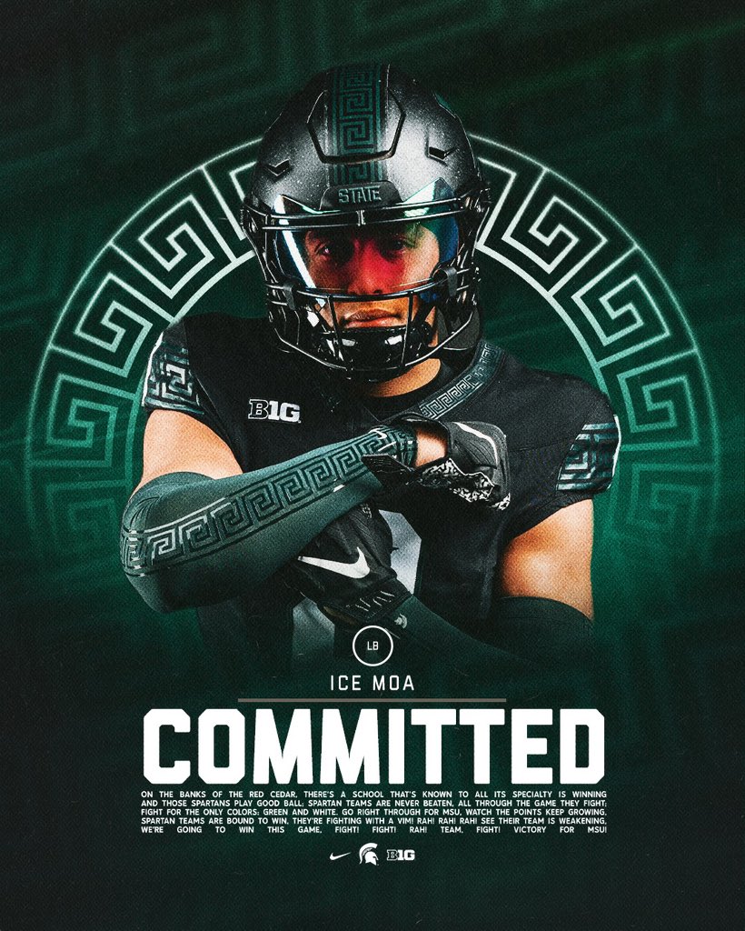 aiseamoa_8's tweet image. LOCKED IN SPARTAN NATION !! #GOGREEN 🔋🔋