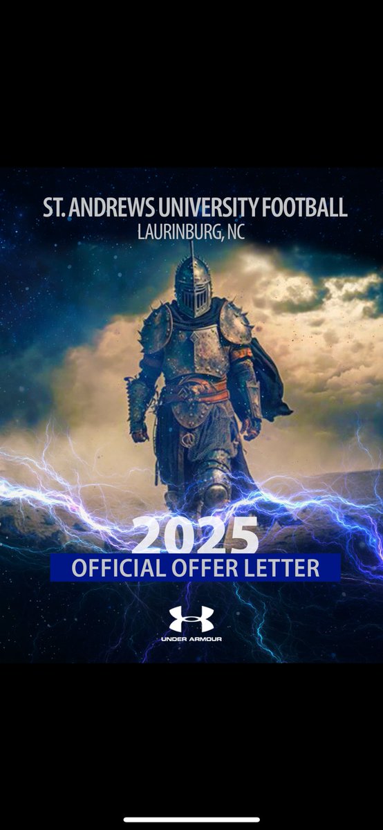 soares_straps's tweet image. Blessed to receive an offer from Coach Johnson and St Andrews University @StAndrewsFB @__CoachBJohnson 
#AGTG #GodsTiming #blessed