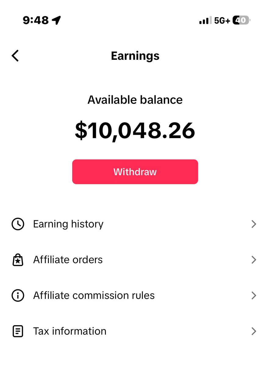 This is by far my BIGGEST withdrawal from TikTok Shop Affiliate!

This was only a fraction of what I have made that month. 

Cash straight to the bank account. 

Like, retweet, and comment “HOW” if you want to know how!