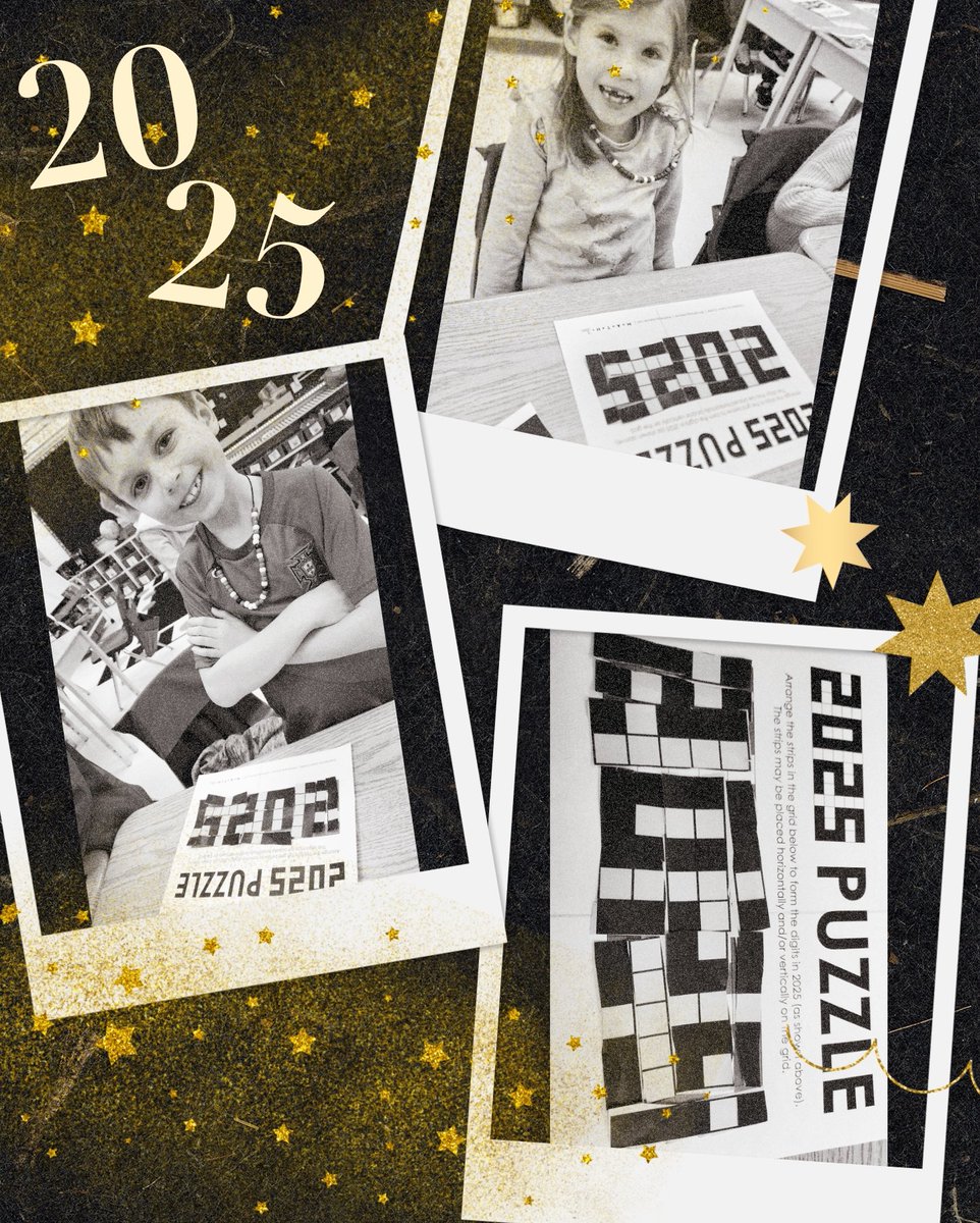 BrainyBunch2s's tweet image. Using just 11 pieces, we tackled a tricky &apos;2025&apos; grid puzzle today! It was a level 1 challenge, and WOW—our perseverance, grit, and growth mindset were in full force. 🔥 Puzzle 2 tomorrow? Maybe! Stay tuned! #BrainyBunch #MathMindset #PuzzleMasters