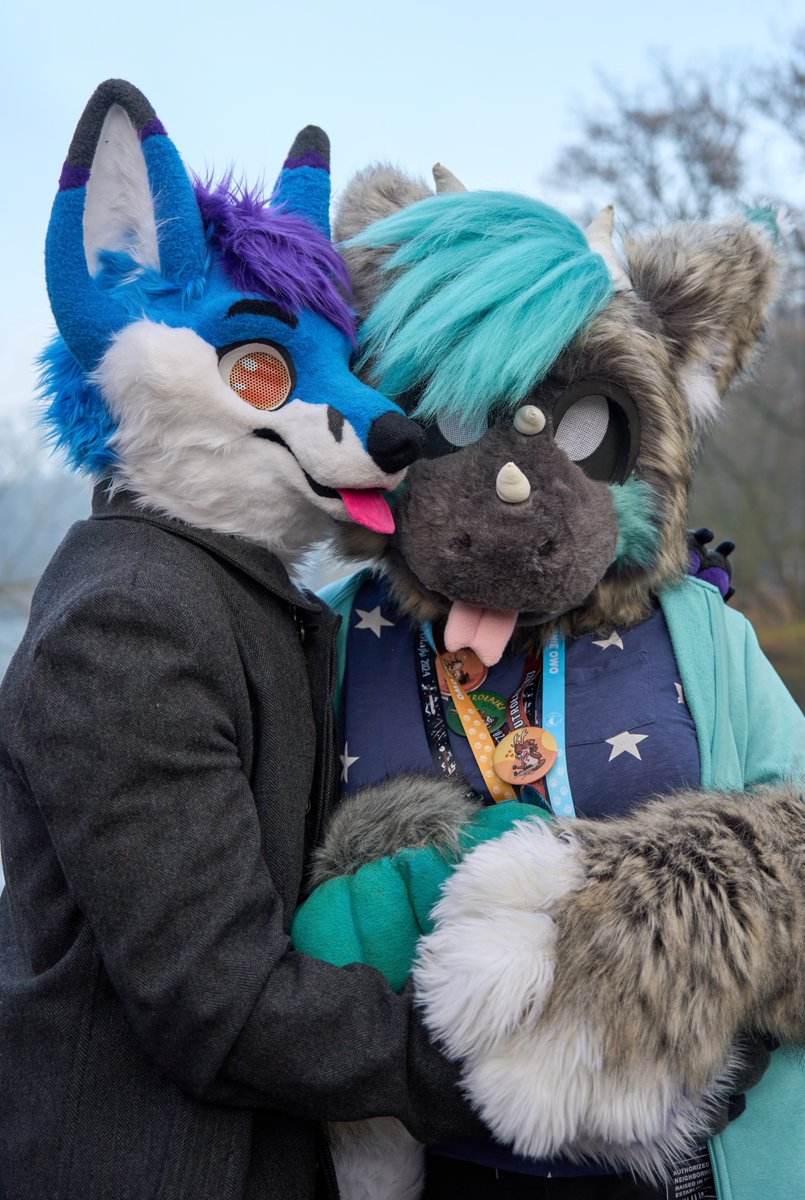Hug with <a href="/AmiBluefox/">🌟Ami Bluefox 🦊🌟</a> 💙💜🩵 🩶
#furry #fursuit #FursuitFriday #fursuitwalk #polishfurry