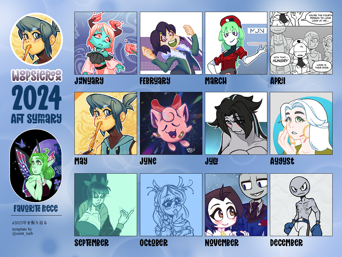 Woopsieroo's tweet image. I'm honestly shocked at how many pieces I got done this year.
My goal for 2025 is to make more fully thought through illustrations and push myself harder!

x.com/ssmt_turb/stat… by @ssmt_turb