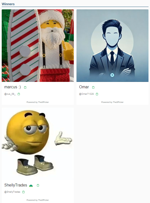 Congrats to <a href="/cus_09_/">marcus :)</a> <a href="/Omar71329/">Omar</a> <a href="/ShellyTrades/">ShellyTrades 🐢</a> you are the winners! 🎉 Check your mails and Enjoy! Remember to thank @ItsPirata_ for sponsoring this Giveaway! 🫰🏻 More to come stay tuned 🎁❤️

#Giveaway #PetSimulator99 #PetSim99 #PS99 #PetSimulator #Roblox