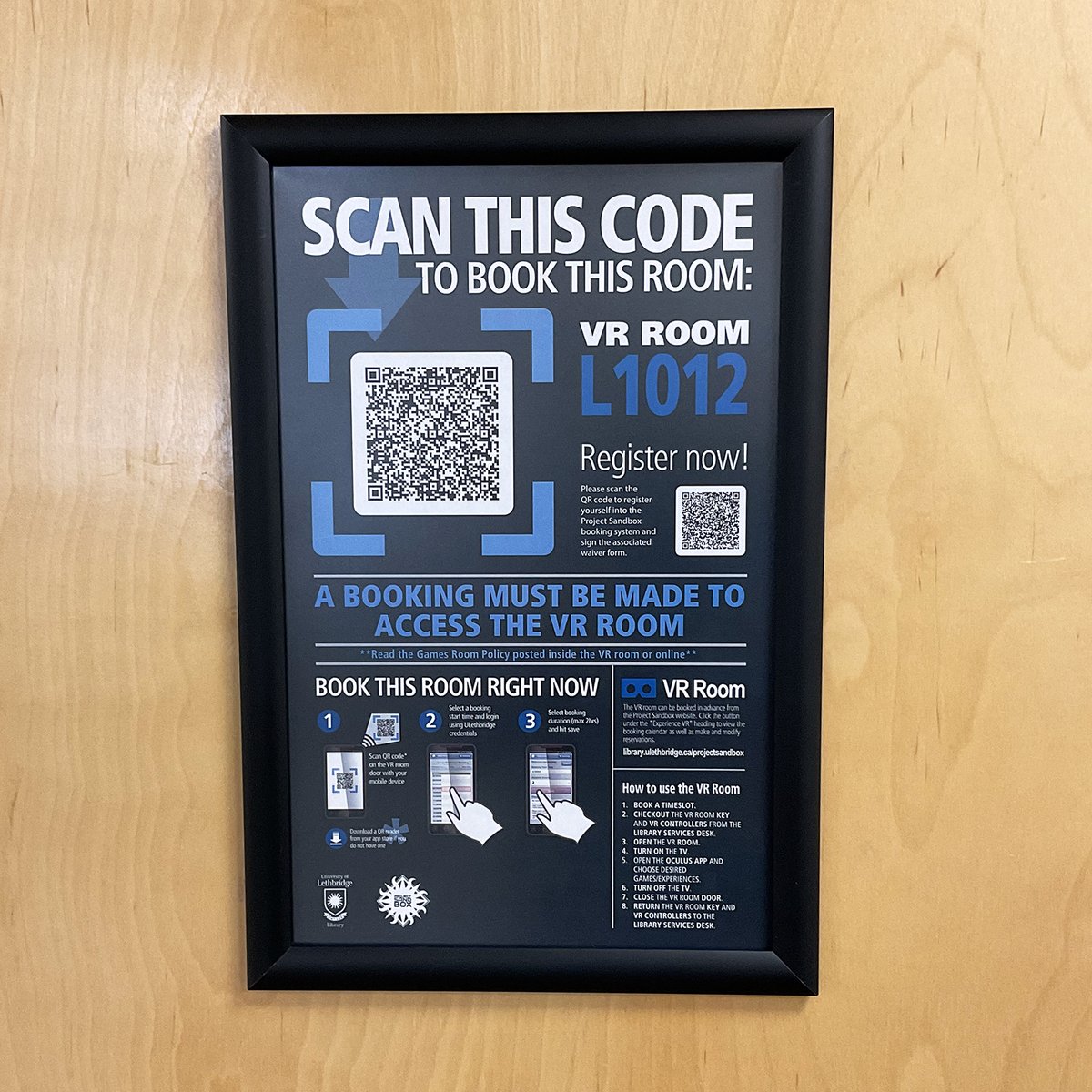 ulethlibrary's tweet image. Experience virtual reality in the #ULethbridge Library! ᯅ🕹📹

In the new VR Room, you can experience and experiment with virtual reality to enhance your studies and learn new skills!

🔗 Learn more @ ulethbridge.ca/notice/notices…

#ProjectSandbox #VR