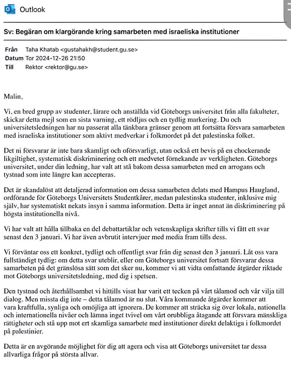 Våld har sedan länge normaliserats bland palestinaaktivister. Först ockuperar de offentlig mark under flera månader, nu hotar de GUs rektor. Intressant fakta: ledaren av dessa aktivister är ”palestinier”, men varken han eller hans föräldrar har någon gång varit i Palestina.
