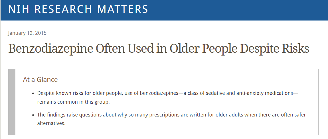 HenryRunamucker's tweet photo. "Benzodiazepines can impair cognition, mobility, and driving skills in older people, as well as increase the risk of falls. A recent study also found an association between benzodiazepine use in older people and increased risk of Alzheimer’s disease." https://t.co/pvWxPO4BLd