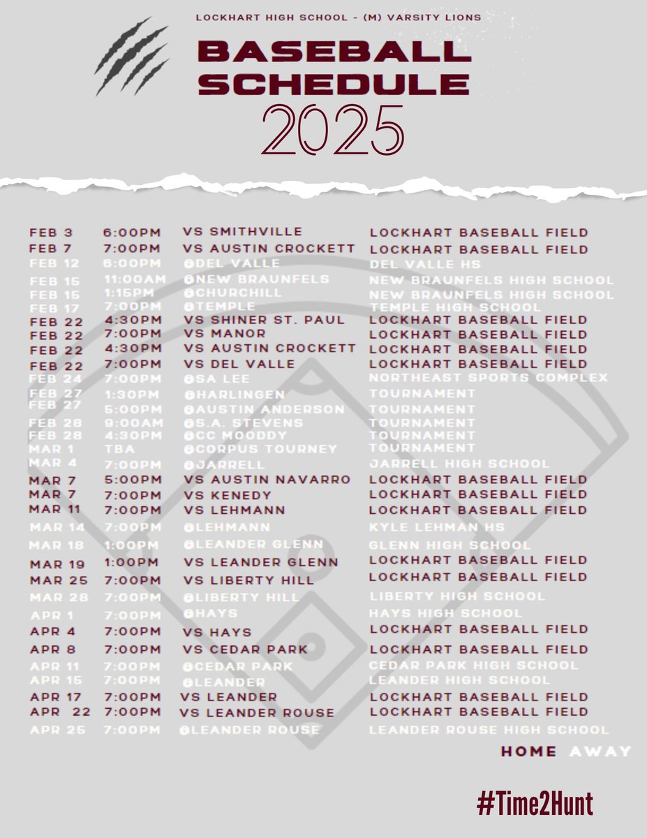 Season is almost here! Come out and support!  <a href="/LocLions/">Lockhart Athletics</a> <a href="/LockhartISD/">Lockhart ISD</a> #time2hunt