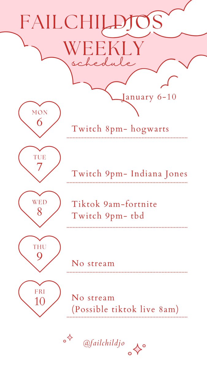 FailChildJo's tweet image. Guess what?!
It&apos;s stream night! 
Dont miss hogwarts evil witch tonight at 8! 

Also here&apos;s my schedule for the week! 

#twitch #ContentSupport #stream