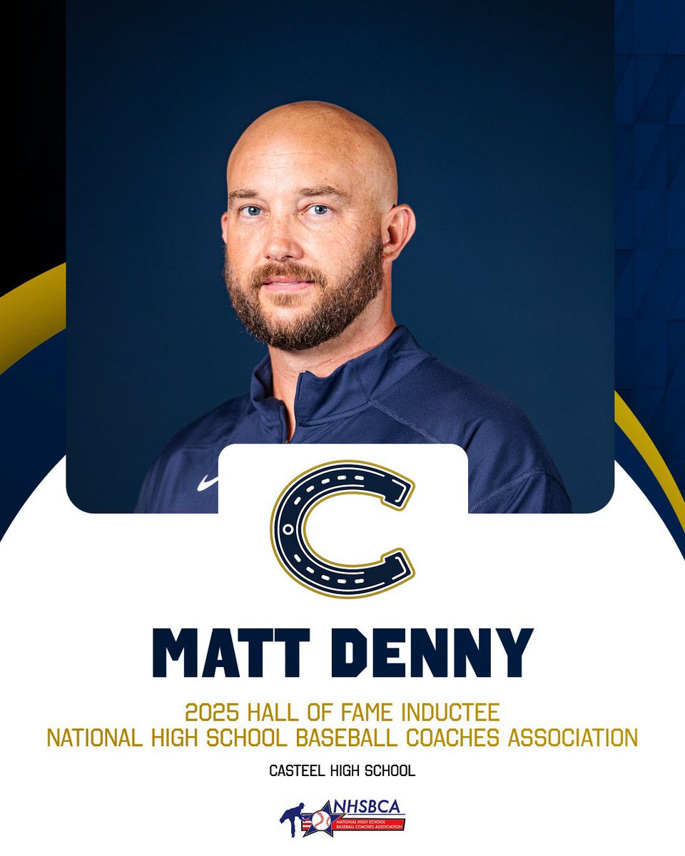 Congratulations to Coach Denny who will be inducted into the NHSBCA National Hall of Fame class for 2025!