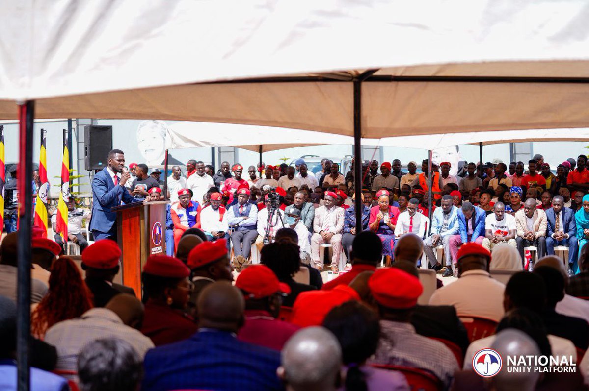 HEBobiwine's tweet photo. OUR NEW YEAR MESSAGE, DELIVERED TODAY AT THE National Unity Platform HEADQUARTERS:

Greetings to you, countrywomen and men, ladies and gentlemen! Happy new year! 

I welcome all of you to this year 2025 and once again express condolences to our friends who did not make it to this year, notably our Deputy President for Western Region, whom we lost last year. May their souls rest in peace! 

We thank God that despite all challenges, we are still here and still able to breathe. It is not because our enemies wished it to be - there are many who have been working to see us off the surface of the earth, but it is because of God that we can still gather together. For this we are grateful. For this we say God is good. We say Alhamdulilah. 

So comrades and friends, I welcome you to this year which is a very critical year in our revolutionary cause. Many have called it just an election year, but I call it a revolutionary year. I call it a year of yet another opportunity to redeem ourselves and our nation from four decades of slavery. Four decades of oppression, suppression and exploitation! 

Throughout the history of our nation, we have been presented with different opportunities at different times and turns. We have been presented with opportunities to build a fair, just and prosperous nation. Unfortunately, we have missed most of those opportunities, which have put us in this vicious cycle of oppression. 

The first opportunity was presented to us at independence in 1962. Unfortunately, those who took over from the colonialists immediately turned into oppressors themselves. Only four years after independence, our nation disintegrated into strife and missed that opportunity. 

In 1971 when Idi Amin took over power, there was great jubilation everywhere. A few years down the road, there was wailing. Another missed opportunity! 

In March 1979, our people gathered in Tanzania for the Moshi conference, determined to establish a new consensus. They formed the UNLF with the promise of uniting our nation and setting it on a path for freedom and development. Indeed, after the fall of Idi Amin, there was yet another period of jubilation in Uganda and beyond. But that jubilation was short lived. 

Government after government bombed themselves into power until 1980 and our people continued to suffer and cry. Another missed opportunity. 

In 1981 when Milton Obote returned to power, there was hope that perhaps the years of misery would come to an end. But soon after, Museveni and his group went to the bush protesting what they called the rigging of that election. Museveni and his group killed, maimed and exiled our people  in hundreds of thousands. Indeed, almost a million people lost their lives. Another missed opportunity! 

But because Museveni had claimed to be fighting for democracy and the rule of law, our people withstood the pain and suffering in the hope that when victory is won, they would live better lives. Indeed, when he finally took over power, there was celebration. The streets of Kampala burst into dancing and song. 40 years later, Museveni is still here and has exceeded all the atrocities committed by all previous governments. Not just a lost opportunity, but an opportunity stolen from the people of Uganda. 

I have gone through this history, to emphasise the various points at which we, the people of Uganda, have missed the opportunity to build a nation which our grandfathers and grandmothers dreamt about. A nation at peace with itself. A nation which would offer equal opportunities for all citizens. 

In the four decades of the Museveni rule, there have been several other opportunities presented to we, the people of Uganda - just like the case was with the regimes before him. Every election, every protest, every contestation under Museveni has presented us an opportunity for redemption, and yet we continue to live under the heavy load of oppression.

1/4