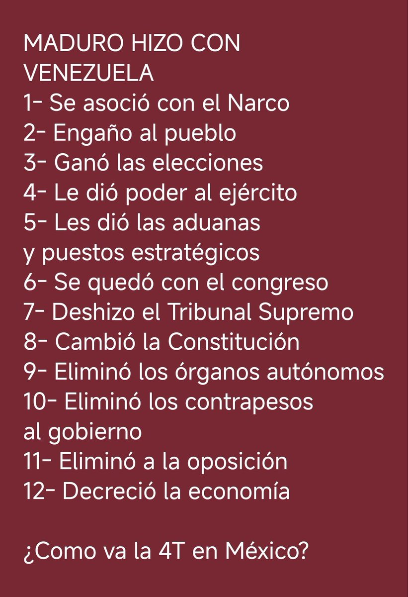 Felinafelilby's tweet image. MUGRENA YA EMPEZÓ EL PROCESO Y EN 

UNOS AÑOS DE SEGUIR 

CON EL VALEMADRISMO 

ESTAREMOS VIVIENDO 

IGUAL QUE LOS VENEZOLANOS ..

ANALIZA LA SITUACIÓN GENTE ..
Y VERAS QUE TODO ES VERDAD ..