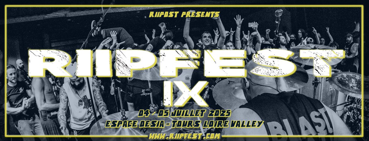 RΓΓP Fest (@riipfest) on Twitter photo βοΈ RIIP FOREVER β’οΈ
π₯ Le RIIP FEST radioactive ton Γ©tΓ© : ven. 04 et sam. 05 Juillet 2025 !
π₯ Prochaine vague dβannonce imminente & mise en ligne de la billetterie early (lien en bio) ! ποΈ
β¦
πΈ @MHillairaud Β©
#riipfest2025 #metalhardcorefest #musicfestival #hxc #notredamedoe βοΈ RIIP FOREVER β’οΈ
π₯ Le RIIP FEST radioactive ton Γ©tΓ© : ven. 04 et sam. 05 Juillet 2025 !
π₯ Prochaine vague dβannonce imminente & mise en ligne de la billetterie early (lien en bio) ! ποΈ
β¦
πΈ @MHillairaud Β©
#riipfest2025 #metalhardcorefest #musicfestival #hxc #notredamedoe