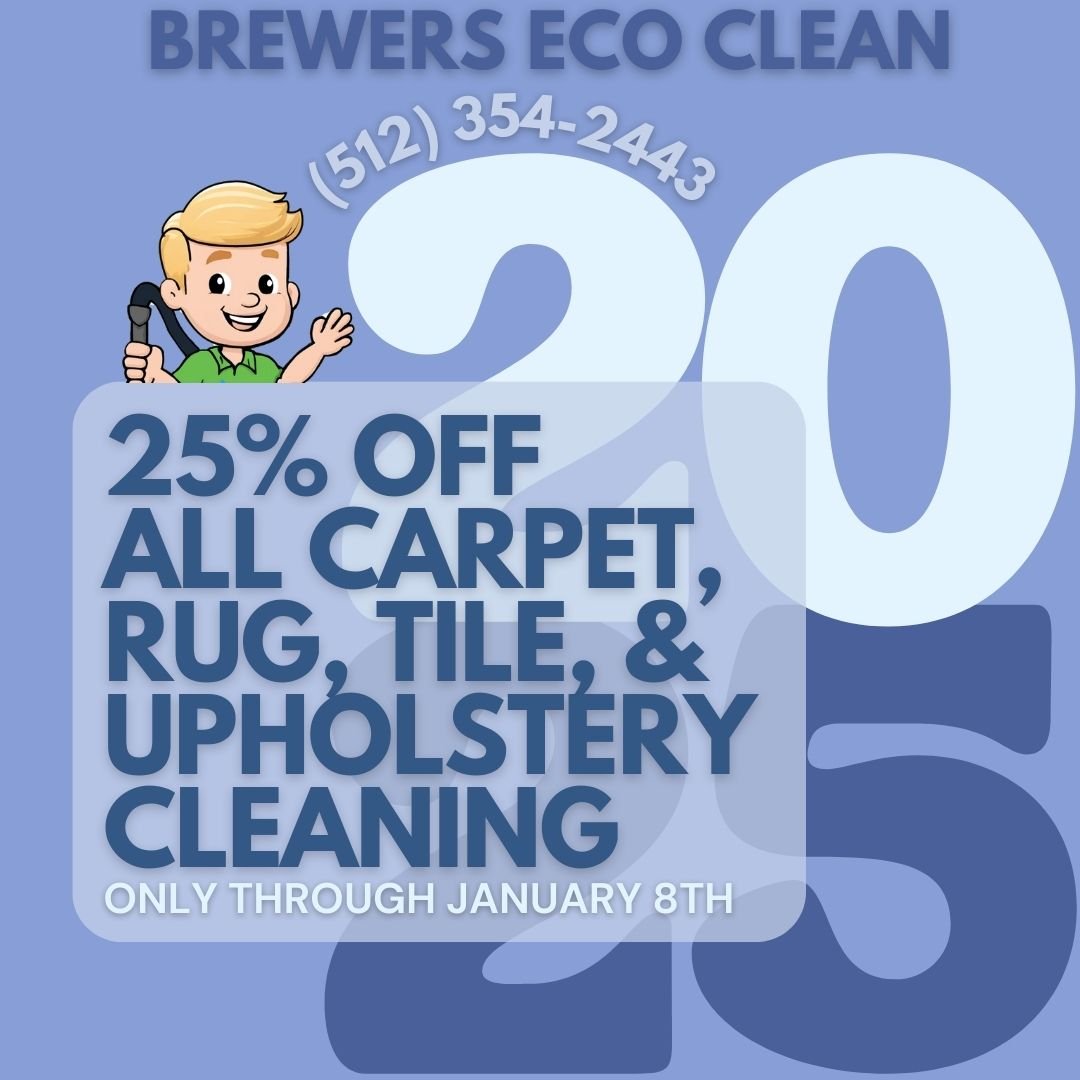 BrewersEcoClean's tweet image. 🎉 Kick off 2025 with a fresh start! 🏡✨ Enjoy 25% OFF all cleaning services for only TWO MORE DAYS! 🌟 Don’t miss out—call us today to book your spot. 📞💚 #NewYearDeal #FreshStart2025 #EcoCleanSavings

📲 Call now: (512) 354-2443 or visit BrewersEcoClean.com for more info.