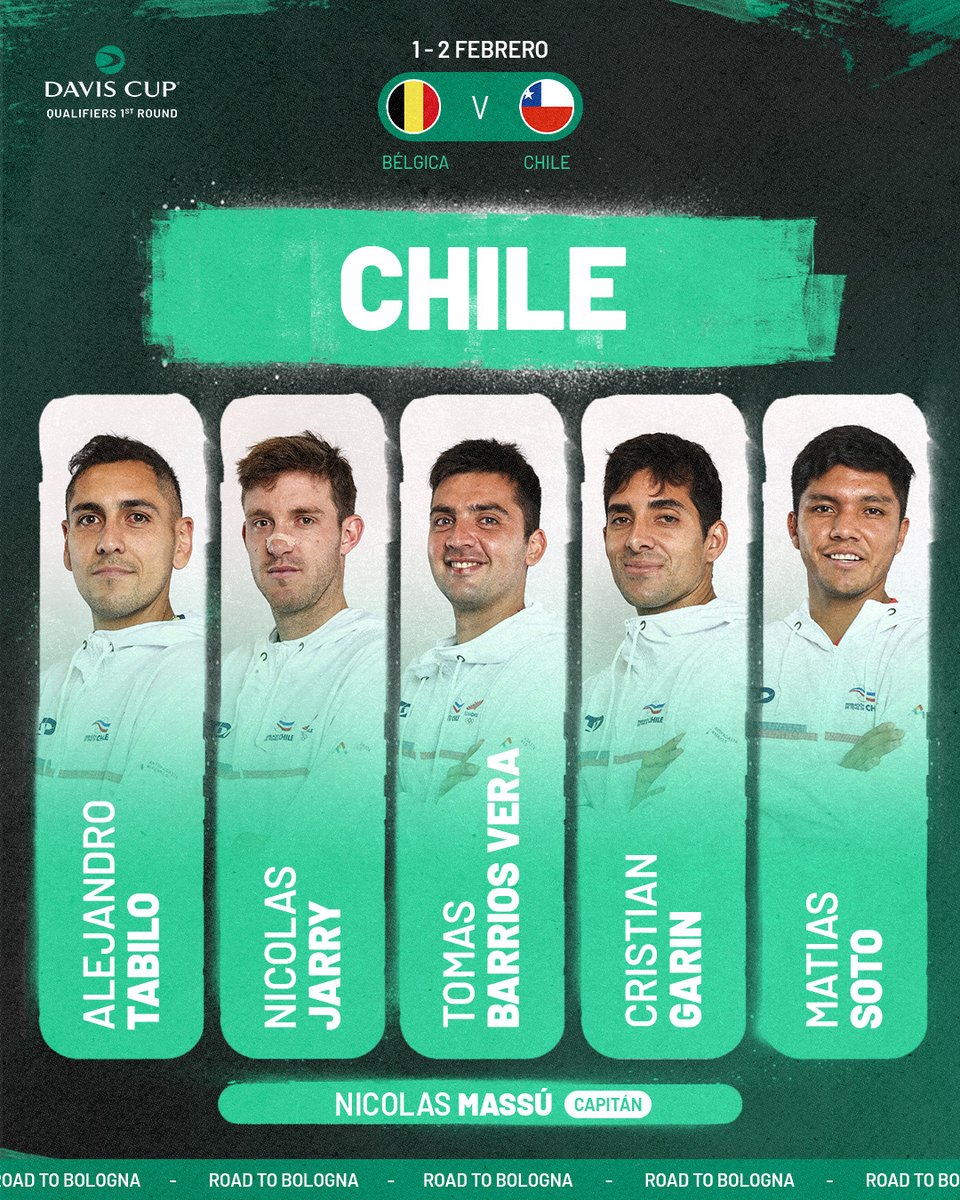 Copa Davis (@copadavis) on Twitter photo ¡Chi, chi, chi… le, le, le... ¡Viva Chile! 🇨🇱
Estos son los jugadores elegidos por <a href="/massunico/">Nicolas Massu</a> para la primera ronda de los Qualifiers 2025.
#CopaDavis I <a href="/Ftch_oficial/">Fed. Tenis de Chile</a> ¡Chi, chi, chi… le, le, le... ¡Viva Chile! 🇨🇱
Estos son los jugadores elegidos por <a href="/massunico/">Nicolas Massu</a> para la primera ronda de los Qualifiers 2025.
#CopaDavis I <a href="/Ftch_oficial/">Fed. Tenis de Chile</a>