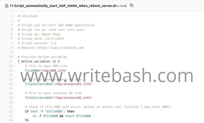 devopslite's tweet image. Script auto start SAP HANA when reboot server
devopslite.com/script-auto-st…
#automatic #automaticscript #bashscript #sap #saphana