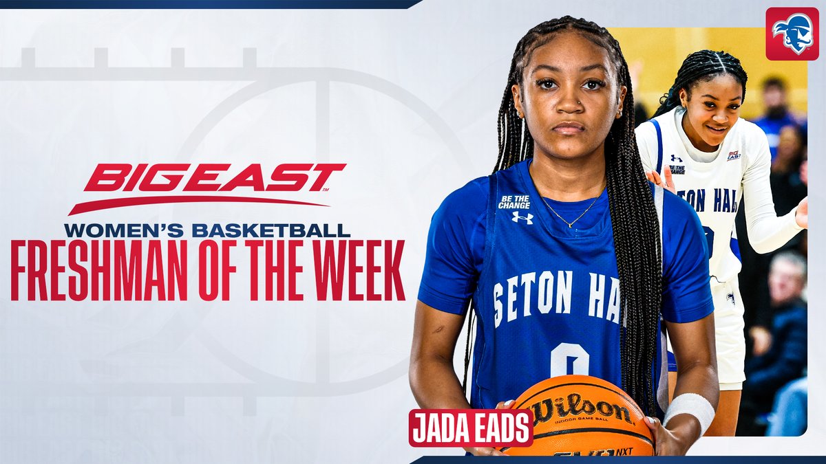 Still cookin' 🥣

<a href="/JadaBaller/">Jada Eads</a> averaged 19.0 points, 4.5 rebounds, and 4.0 assists and 2.5 steals in a 2-0 week for <a href="/SHUWBB/">Seton Hall Women’s Basketball</a>.