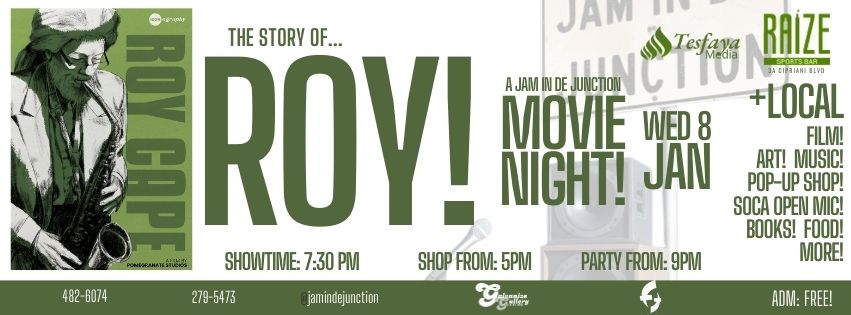 We're kicking off 2025 with a free screening of Iconography: Roy Cape as part of the Jam in De Junction series.

This Wednesday, 7:30pm, Raize D Bar.