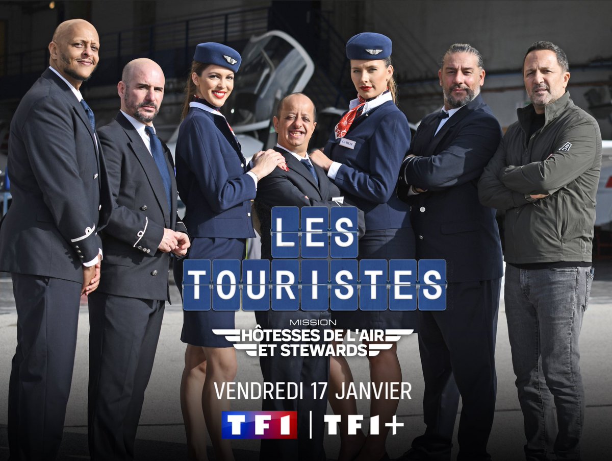 #Annonce <a href="/TF1/">TF1</a> 

« Les Touristes : Mission hôtesses de l’air et stewards » 👩‍✈️🧑‍✈️ 

▶️Pour ce numéro inédit, <a href="/Arthur_Officiel/">Arthur_Officiel</a> a convié <a href="/LesTouristesTF1/">#LesTouristes</a> pour une mission de haut vol !

⏰RDV vendredi 17/01 à 21h10 sur <a href="/TF1/">TF1</a> <a href="/tf1plus/">TF1+</a>