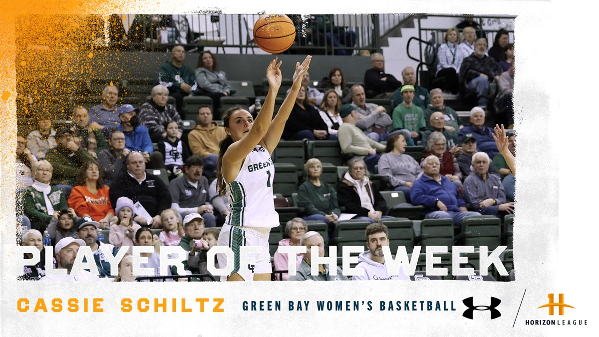 Horizon League (@horizonleague) on Twitter photo Our <a href="/UnderArmour/">Under Armour</a> #HLWBB Player of the Week is Cassie Schiltz (<a href="/cassieschiltz/">Cassie Schiltz</a>) of <a href="/gbphoenixwbb/">Green Bay Womenâs Basketball</a>!
đ: horizonleague.org/news/2025/1/6/âŚ
#OurHorizonđ| <a href="/GBPhoenix/">Green Bay Phoenix</a> Our <a href="/UnderArmour/">Under Armour</a> #HLWBB Player of the Week is Cassie Schiltz (<a href="/cassieschiltz/">Cassie Schiltz</a>) of <a href="/gbphoenixwbb/">Green Bay Womenâs Basketball</a>!
đ: horizonleague.org/news/2025/1/6/âŚ
#OurHorizonđ| <a href="/GBPhoenix/">Green Bay Phoenix</a>