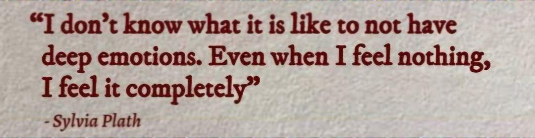 — Sylvia Plath