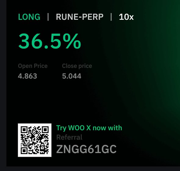 Some good data from Volume bot today. 

Firstly, lots of buying activity on $RUNE this morning, so went long for a scalp