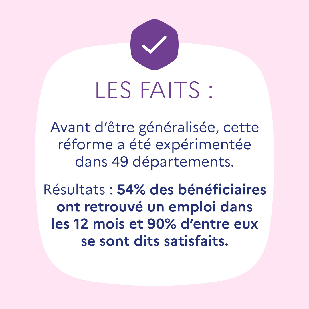 L’objectif de l'accompagnement rénové des bénéficiaires du RSA est avant tout de mieux les accompagner et de favoriser leur insertion professionnelle.

Les résultats de l’expérimentation sur un an ont été concluants ✅

ℹ️ Pour en savoir plus : francetravail.org/accueil/commun…
