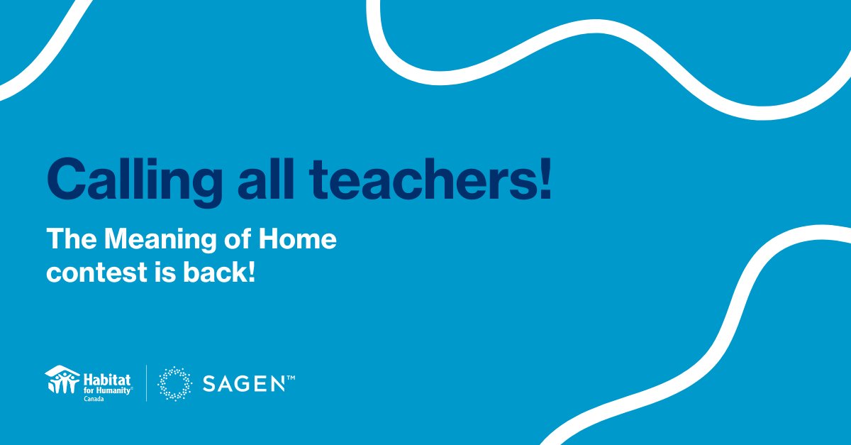 At Habitat GTA, we believe a home means so much more than a roof over your head. That’s why we’re asking students from grades 4 to 6 to tell us their #MeaningOfHome! For every submission, $10 will be donated to Habitat GTA. For details and to enter, visit meaningofhome.ca