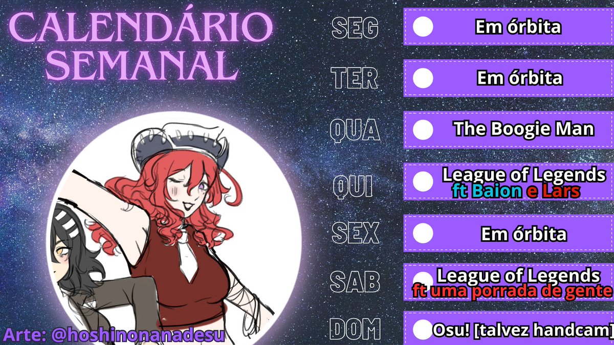 kurodalancaster's tweet photo. Voltamos de viagem e vamos voltar com as lives! Dessa vez arrastando mais uma alma pro lol essa semana, espero vocês pela roxinha <3

#KuroOn #StarSongEnt #VtuberBr https://t.co/Y8NW3CBzMz