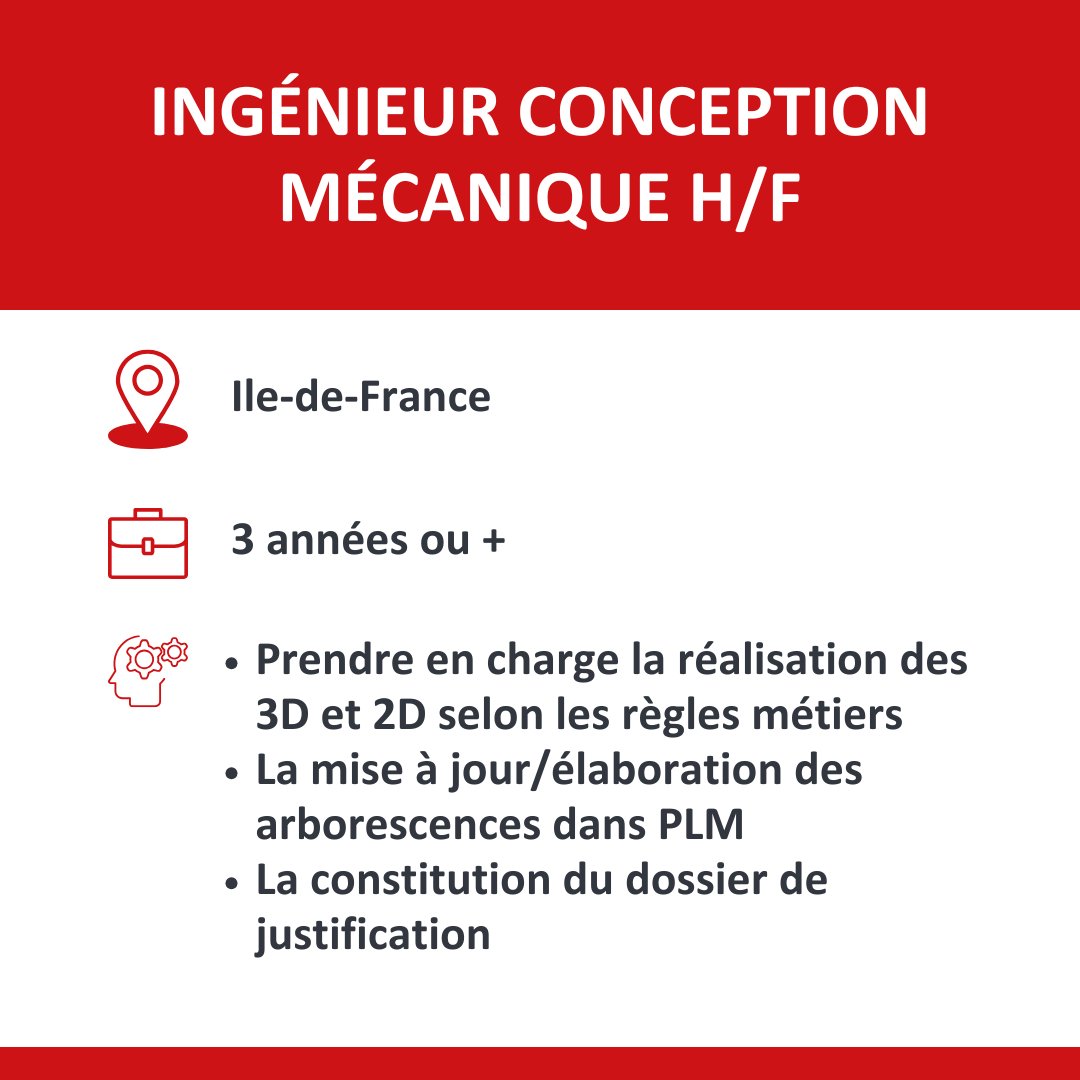 Cette semaine, nous sommes fiers de vous présenter nos nouvelles opportunités de carrière pour rejoindre nos équipes dynamiques et innovantes. Vous cherchez à relever des défis techniques passionnants ? Nous avons peut-être le poste idéal pour vous :

🔧 Offres à pourvoir :
