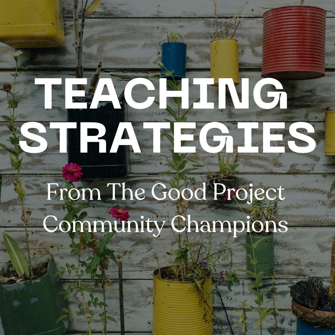 Champions from The Good Project Community of Practice lead monthly virtual gatherings, sharing exciting new strategies and techniques to employ in the classroom. 

Explore the Six Thinking Hats, Pecha Kucha and more here: buff.ly/3JFqpiX